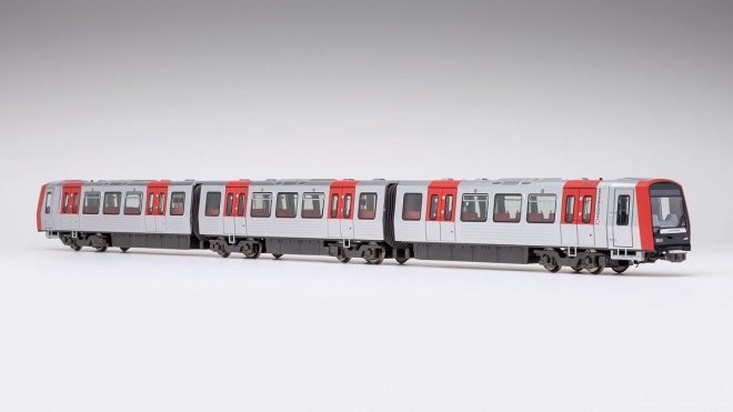 Articulated 3 Unit Rail car DT5 of U-Bahn Hamburg (motorized) 2-Rail DC<br /><a href='images/pictures/VK_Modelle/100088_0.jpg' target='_blank'>Full size image</a>